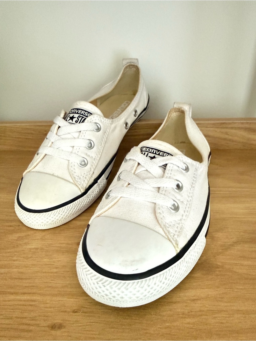 Converse Chuck Taylor All Star Ballet Lace Sneakers White US 5.5 EU 36 NWOT